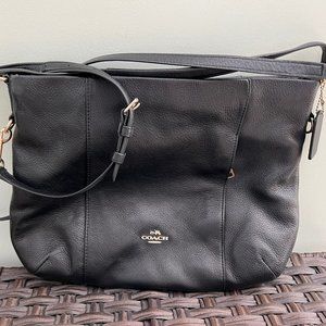 Large Black Coach Crossbody Bag - great condition